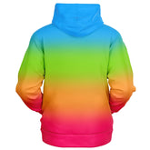 Panromantic Pride Ombre Full-Zip Hoodie Fashion Zip-Up Hoodie - AOP PRIDE MODE